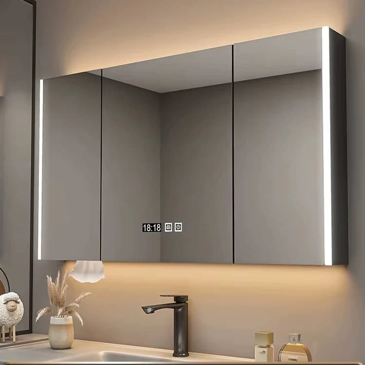 Professional LED Mirror Cabinet Intelligent Modern Design Touch Switch for Living Room Bedroom Hotel Use Stainless for Bathrooms