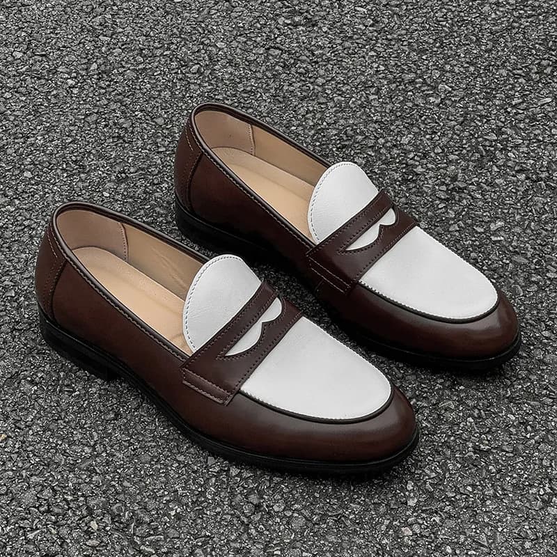 Mocassini in Pelle da Uomo Italiani Slip-on per Matrimonio, Cerimonia, Abito da Lavoro, Ufficio 2026 - Scarpe Formali da Uomo