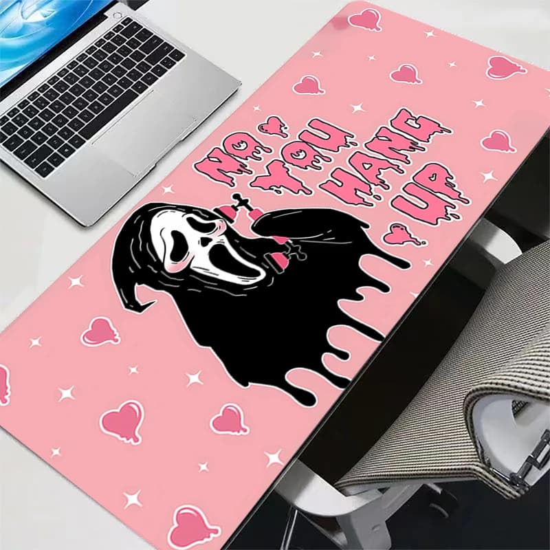 Cute Funny Terror Rubber Mousepad Mouse Pad tappetino per tastiera da gioco tappetino per desktop con bordo di bloccaggio tappetino da gioco antiscivolo tappeto da tavolo per LOL