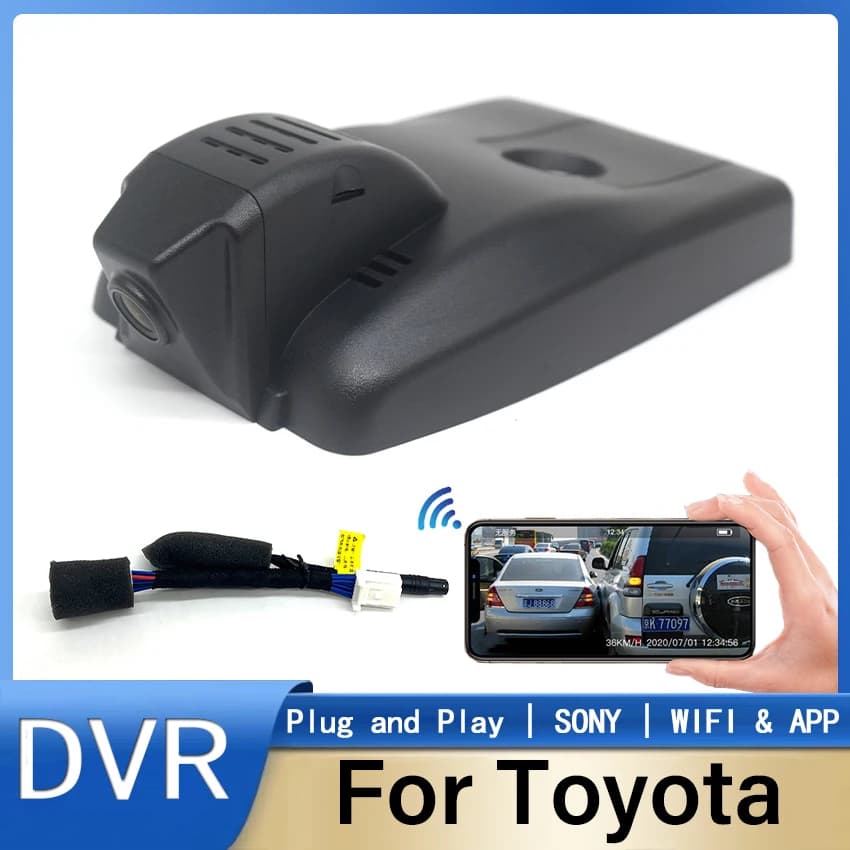 Plug And Play Dash Cam Camera Per Toyota CHR C-HR 2021 2022 2023, OEM Look Auto DVR Connessione WIFI Per CHR Dashcam