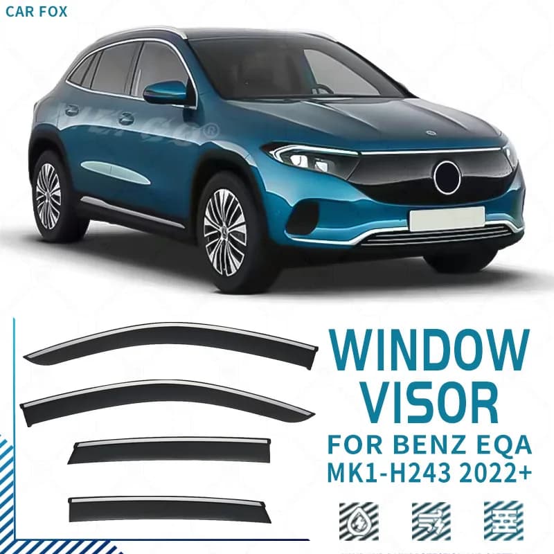 Per Mercedes Benz EQA H243 2022+ Finestra di Automobile Visiera Tenda Shelter Parabrezza Finestrino Laterale Pioggia Parasole Accessori Auto