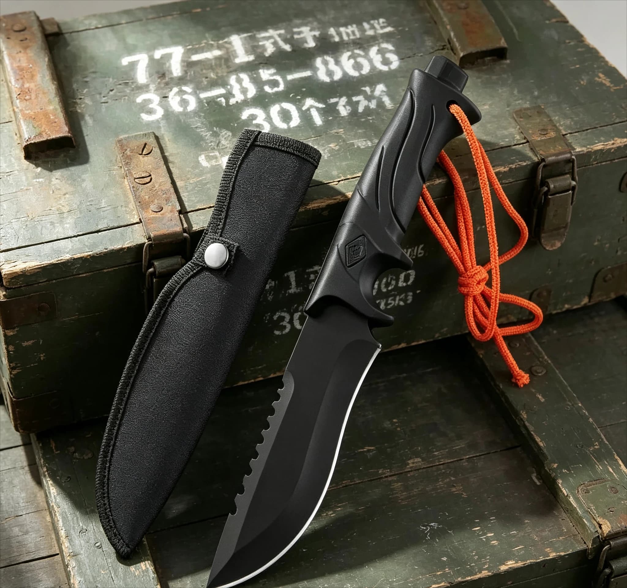 Multi-Purpose Camping and Survival EDC Tool Fixed Blade Straight Knife High Hardness Outdoor for Jacket Carry