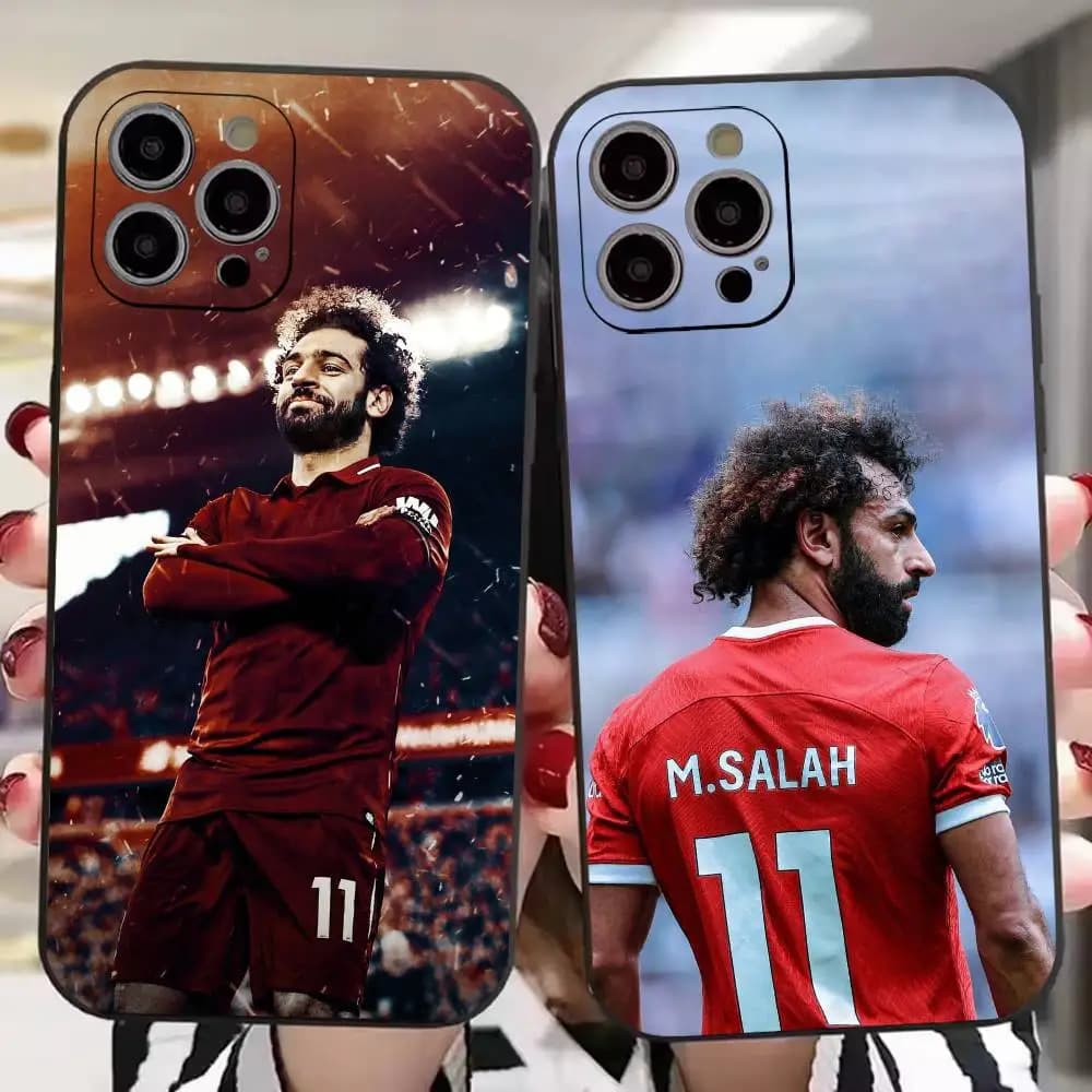 Football Player M-Mohamed Salah Phone Case Silicone Soft For IPhone 17 16 15 14 13 12 11 X XR Plus Pro Max Plus