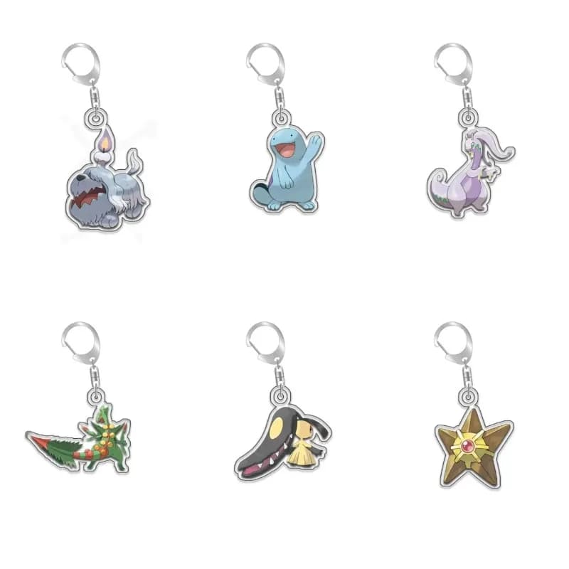 Portachiavi in Acrilico Fatto a Mano Originale Mawile Starmie Quagsire Goodra Greavard Cacnea, Simpatico Ciondolo Anime Cartoon, Regalo 5 cm