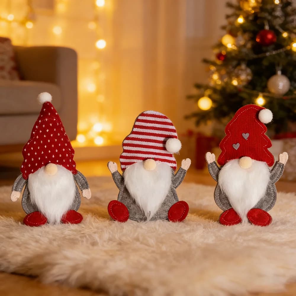 Cartoon Santa Claus Christmas Knife Fork Bag Set Kitchen Tableware Decor For Home Holiday Noel Party Desktop Decoration Kit