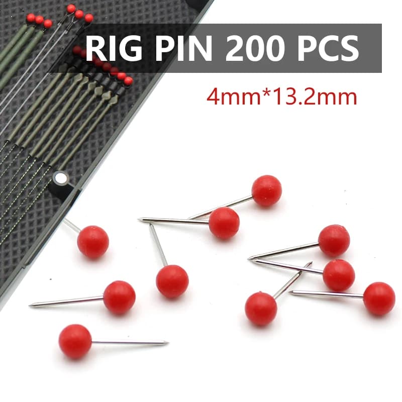 200 pz/scatola Accessori Per la Pesca Alla Carpa Rig Pin Carpa Ronnie Rig Aghi di Arresto Per La Pesca Alla Carpa Terminale Attrezzatura