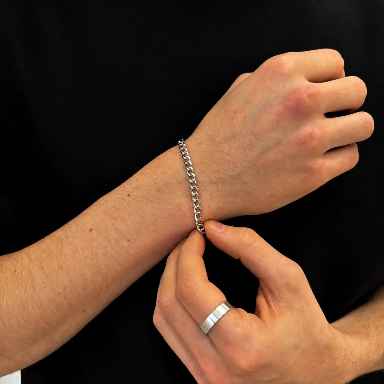 Bracelet for man Width 6/8mm 316L Stainless Steel Goth Y2K Cuban Style Fashion America N Retro Steampunk Accessories Bulk Price