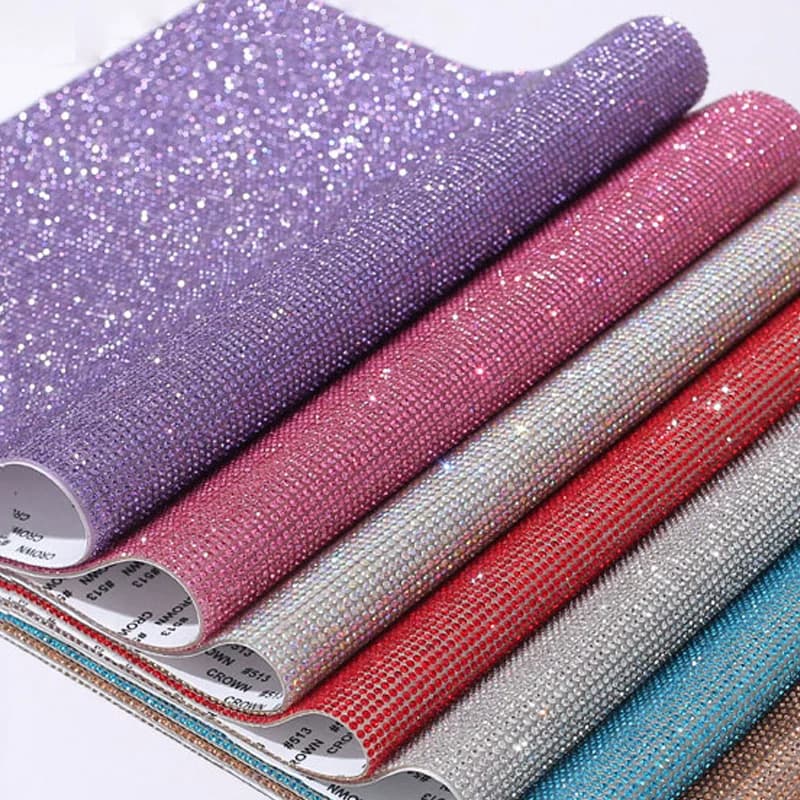 Gioielli con strass autoadesivi accessori fai da te custodia per telefono nastro con diamanti lucidi adesivo con nastro di cristallo da sposa decorazioni per interni auto