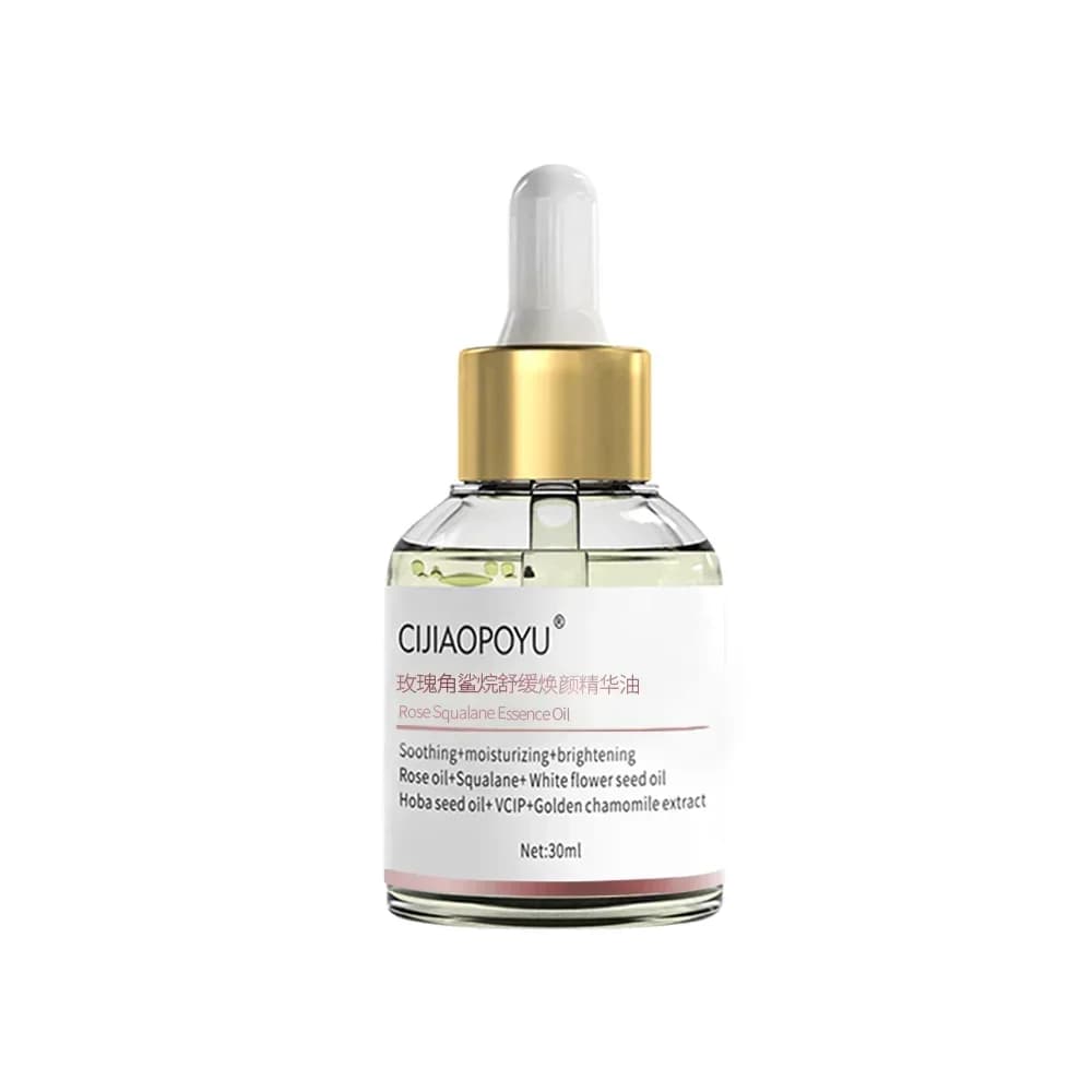 Rose Squalane Essence Oil 30ml Soothing Moisturizing Hydrating Rose Oil VC Whitening Brightening Korean Facial Skin Care Product