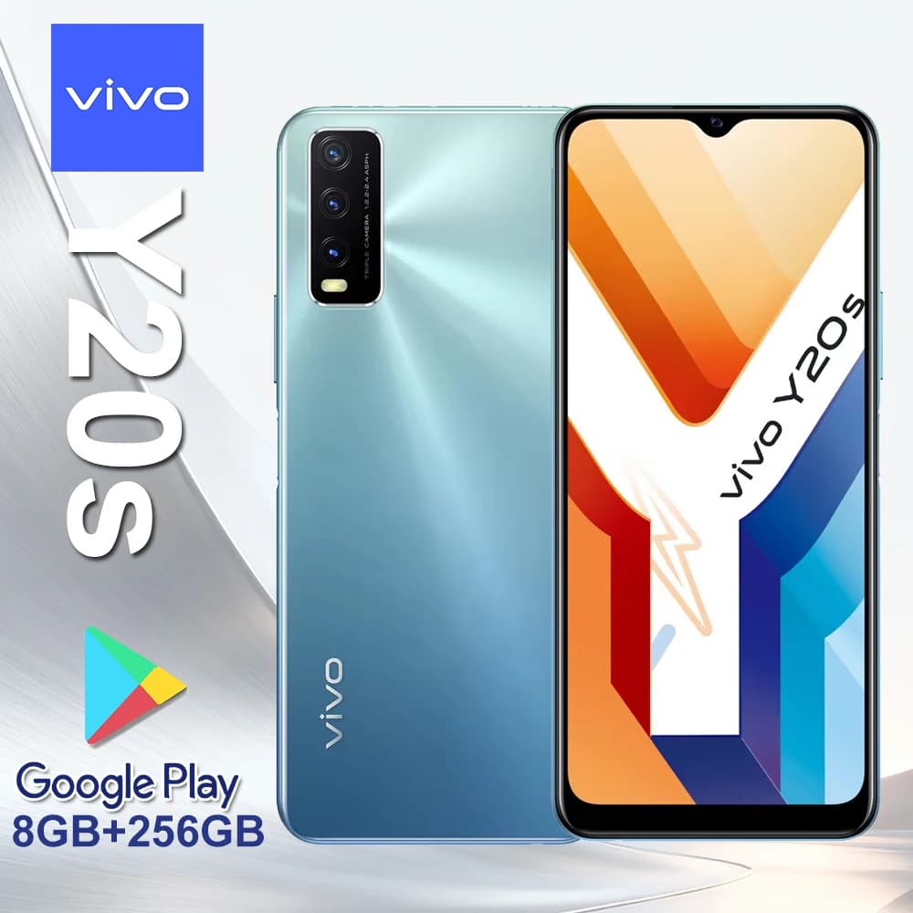 Telefono cellulare VIVO Y20S originale 4G per musica, supporta la funzione NFC/memoria 8GB+256GB/batteria super a lunga durata da 5000mAh