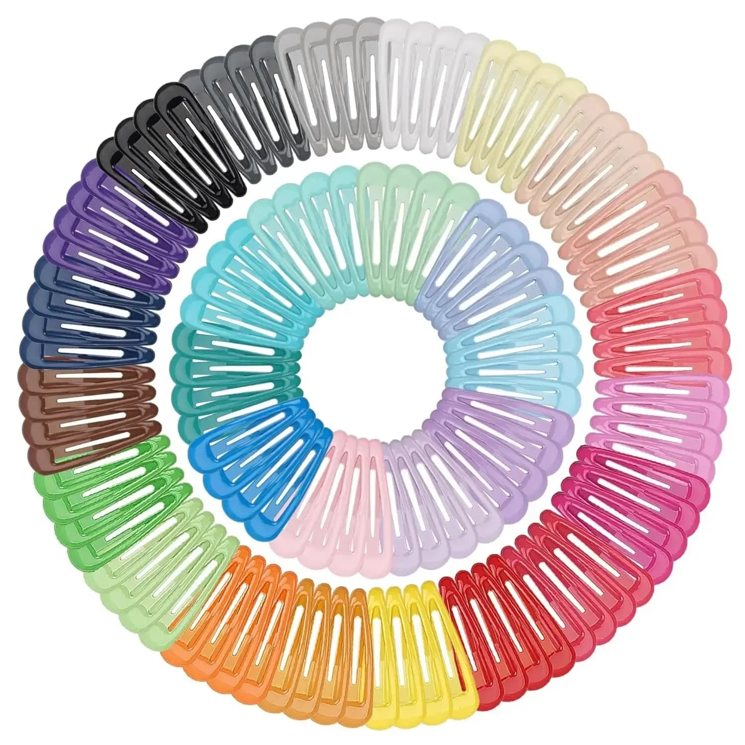 50 pieces hair clips color glossy caramel 2 inch anti-slip hair clips metal hair clips accessories for newborn children