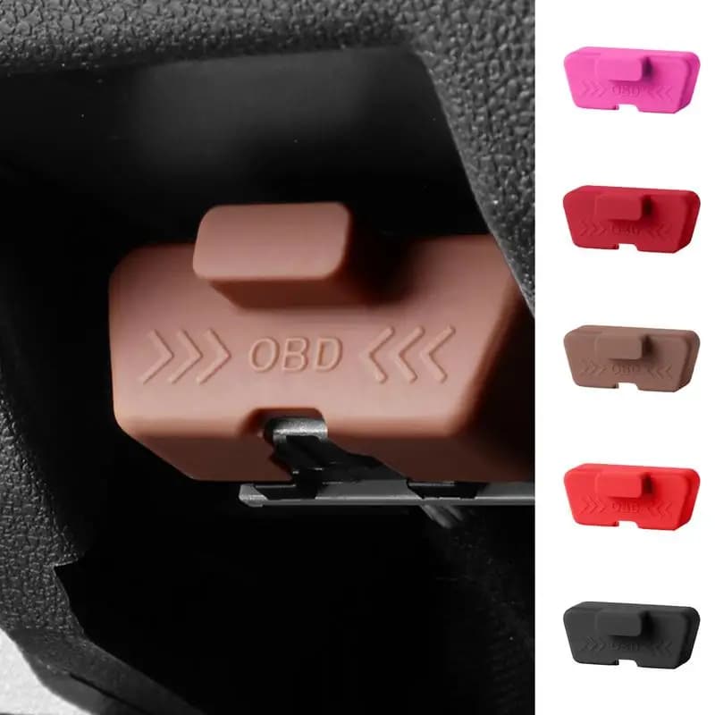 Waterproof OBD Door Cover Silicone, Anti-rust, OBD Door Protective Case, Car Accessories Dust Caps