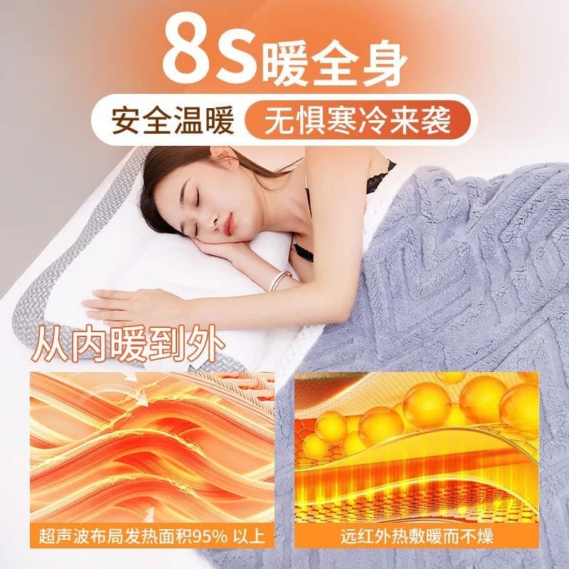 Coperta elettrica per riscaldamento invernale Coperta per dormitorio Calda coperta riscaldante invernale intelligente