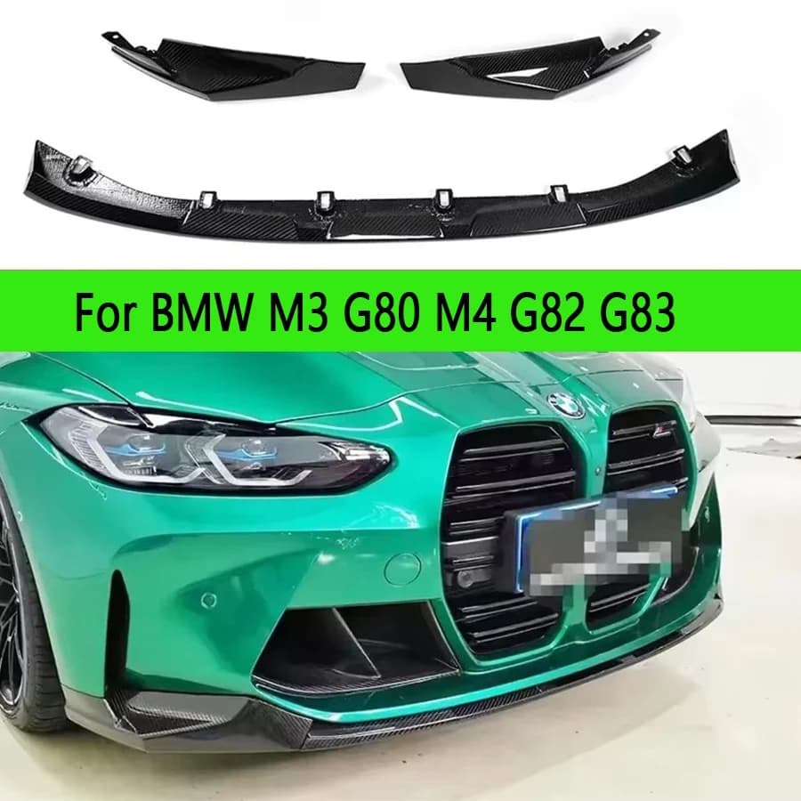 Per BMW M3 G80 M4 G82 G83 Auto In Fibra di Carbonio Paraurti Anteriore Deviatore Spoiler Diffusore Labbro Anteriore mento MP Stile kit corpo aggiornato