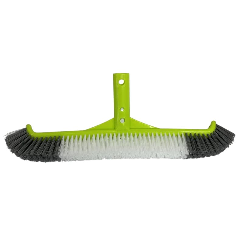 Spazzola per piscina con bordo curvo da 17,5" - Clip EZ per la pulizia di pareti, piastrelle e pavimenti
