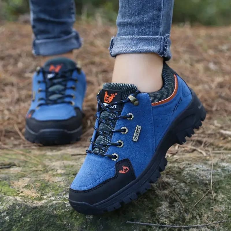 Scarpe da Montagna Foderate in Pile Caldo, Stivali da Trekking da Donna per Climi Freddi, Scarpe Traspiranti in Cotone per Viaggi e Campeggio