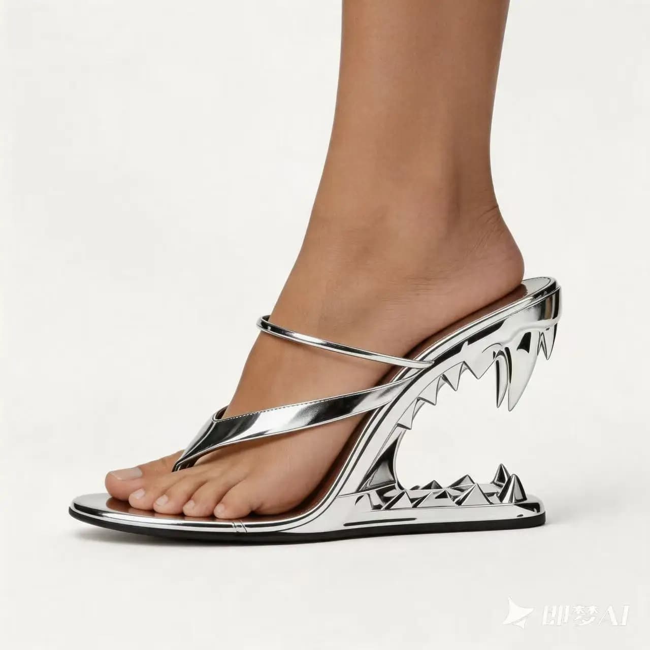 Ciabatte Infradito da Donna, Ultimo Design, Scarpe di Lusso per Donna, Sandali con Tacco a Dente di Tigre, Misura 35-42