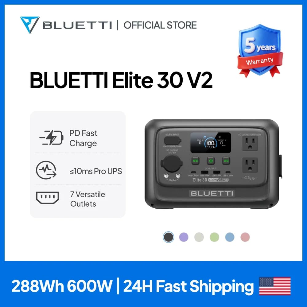 【SPINA USA】 Centrale elettrica portatile BLUETTI EB3A | 600 W 268 Wh, generatore solare per campeggio all'aperto