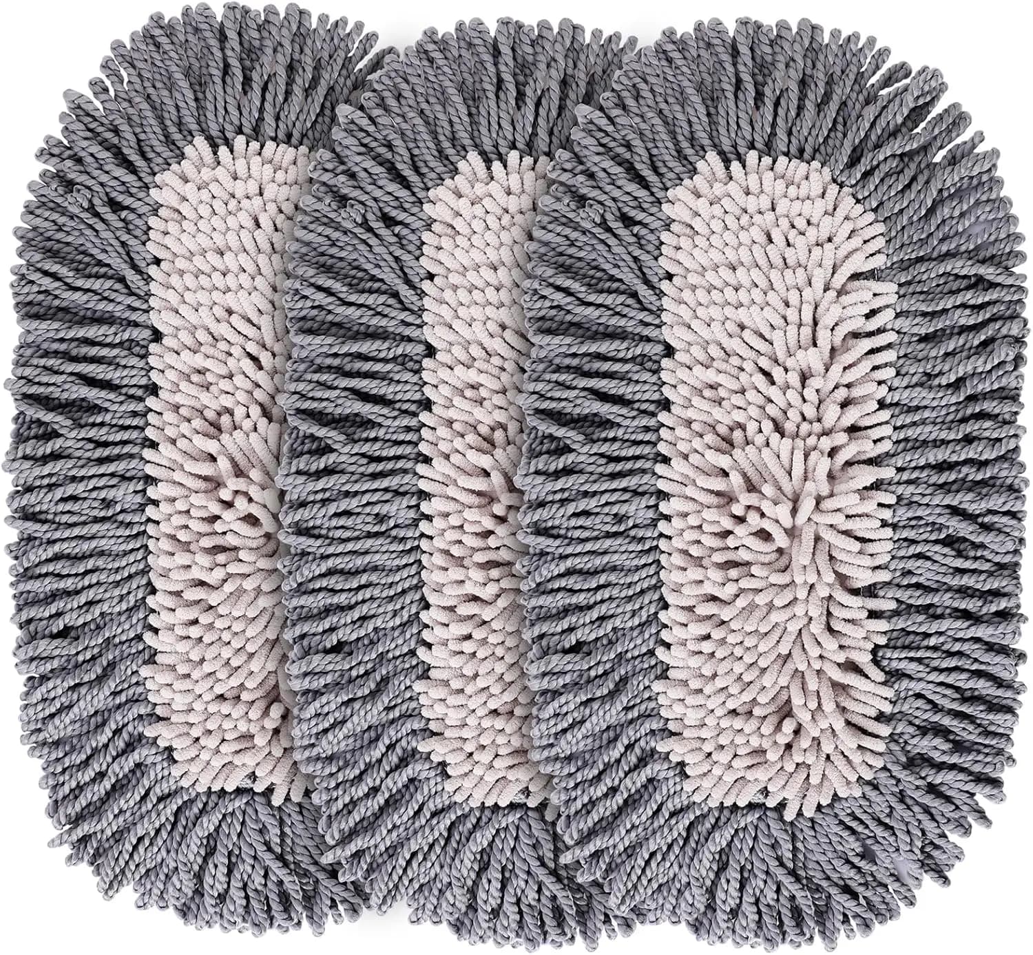 Panni di Ricambio in Microfibra per Scopa Antipolvere, per Pulizia Pavimenti in Legno, Lavabili e Riutilizzabili, Set da 3 Pezzi
