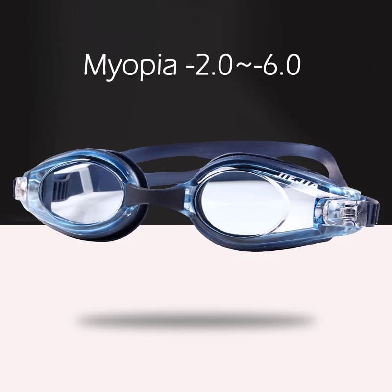 Men adult woman 2.0 To -6.0 myopia swimming glasses transparent anti-fogging diopters waterproof swim glasses water sports glasses
