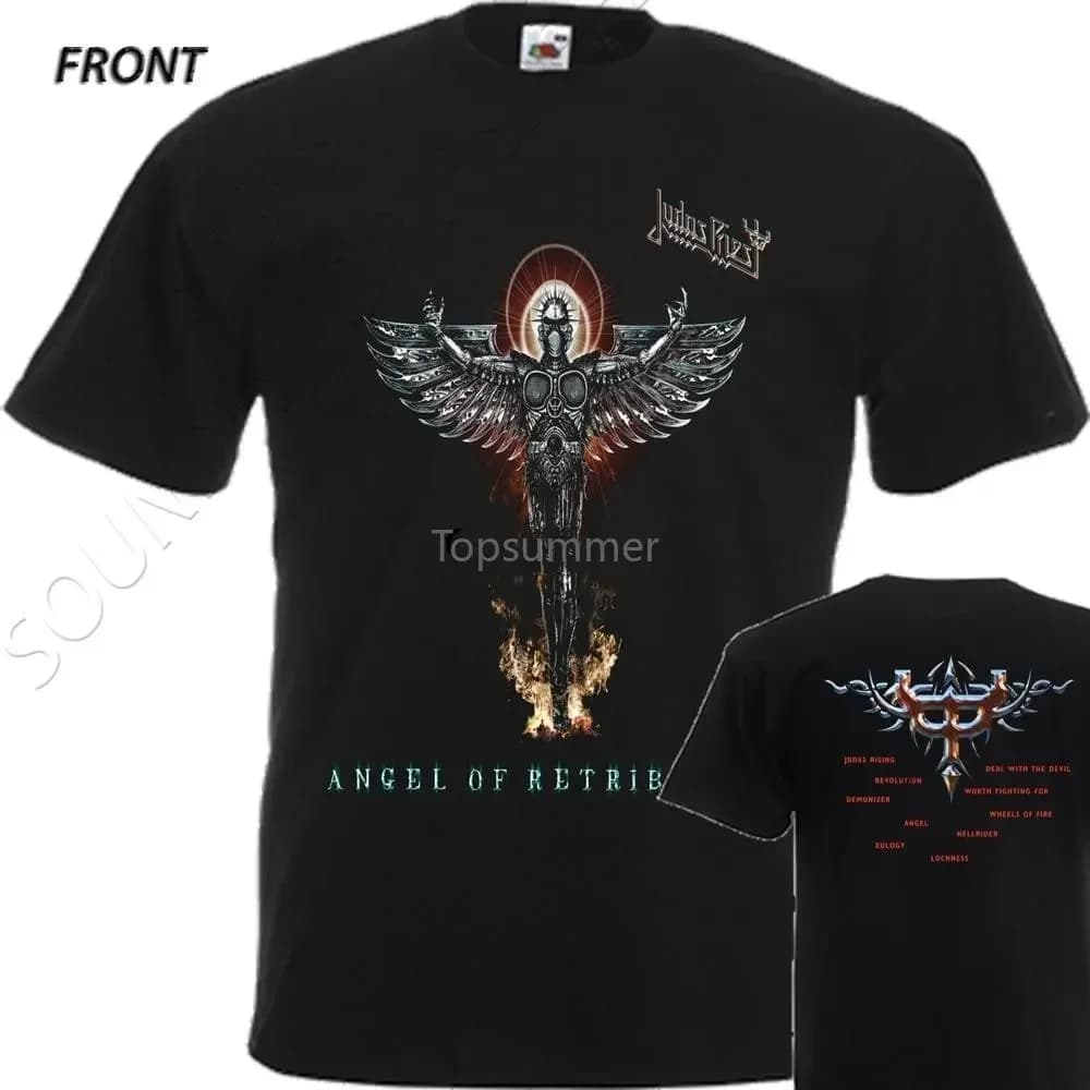 Nuova maglietta stampata Dtg Judas Priest Angel Of Retribution Taglie Smlxl2Xl3Xl4Xl5Xl6Xl7Xl