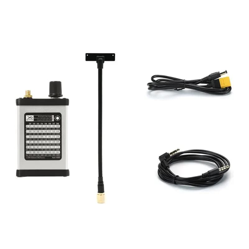 Video receiver VRX A13E-4.8-6.1G 96CH 4800Mhz-6065Mhz Ultra-Banda receiver DC7-30V for long-range FPV drones