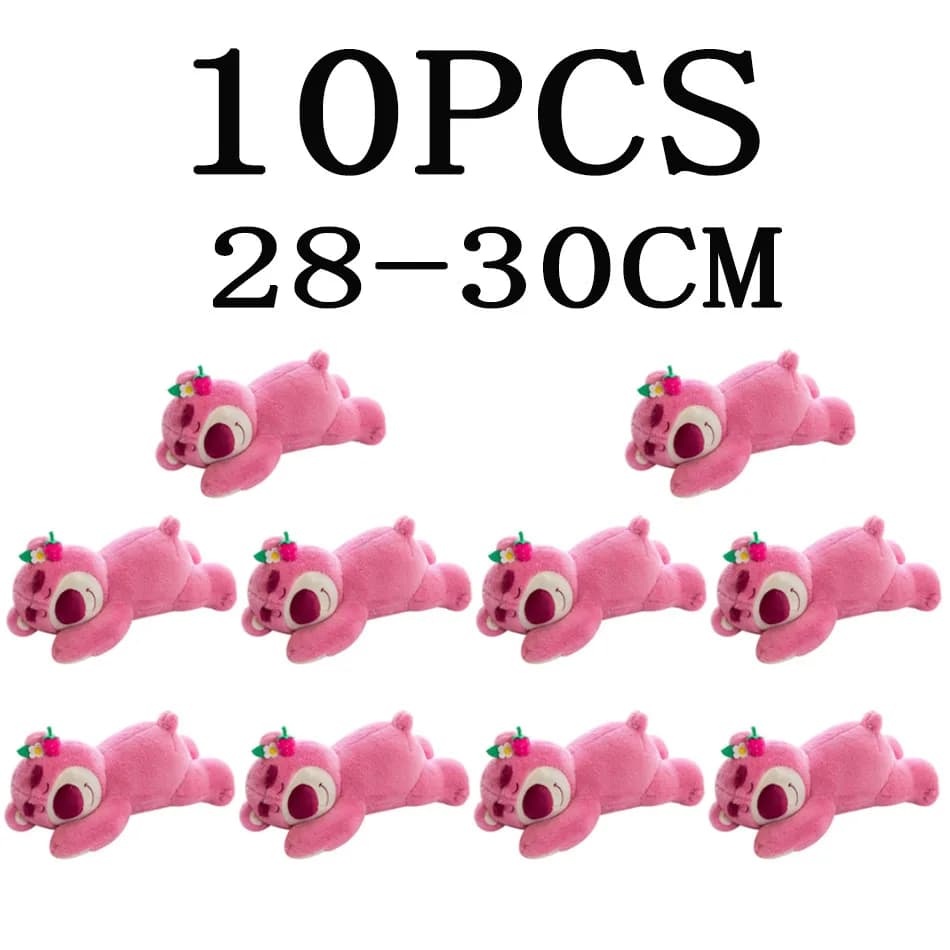 Peluche Orsetto Lotso di Toy Story, Cuscino a Forma di Fragola, Giocattoli Imbottiti per Bambini, Ragazze, Amici, Regalo per Feste e Compleanni