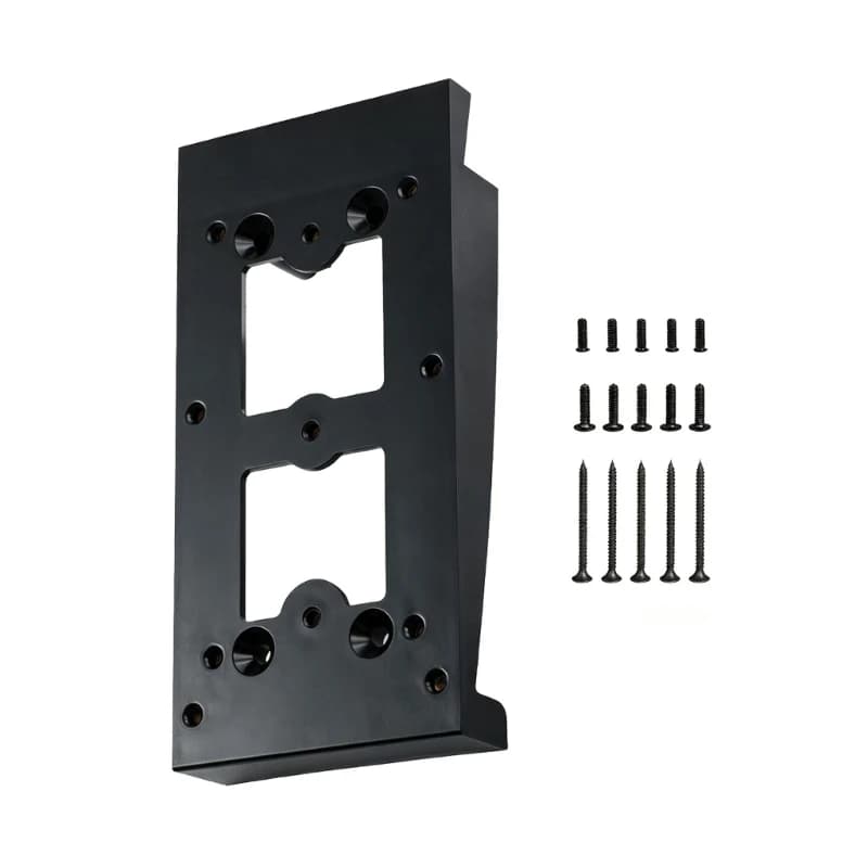 Video Doorbell Siding Mount Plate for Doorbells, Angled Mount with Open Wire Cutout for Siding Entryway Installation and H8WD