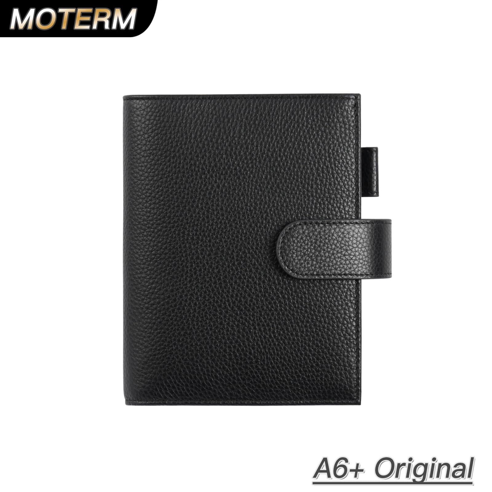 Copertina Moterm Original Series A6 Plus per taccuino A6 Stalogy, agenda/diario in vera pelle martellata, organizer.