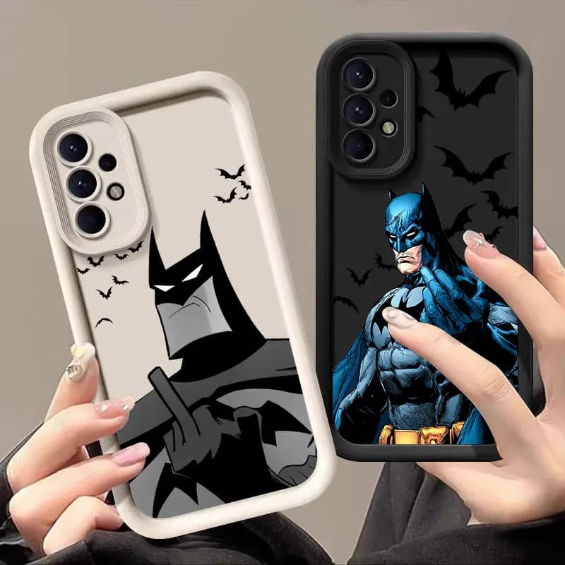 Cover Protettiva Morbida B-Bats-Mans Marvel Bat per Samsung Galaxy A57 A56 5G A37 A36 A17 A07 A26 A16 A06 A55 A52 A14 A73 A34