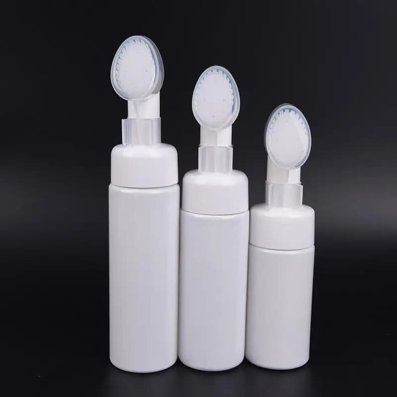 1 pz bottiglia schiuma pompa sapone mousse dispenser liquido bottiglie di schiuma con schiuma spazzola per massaggio tubo sterzo