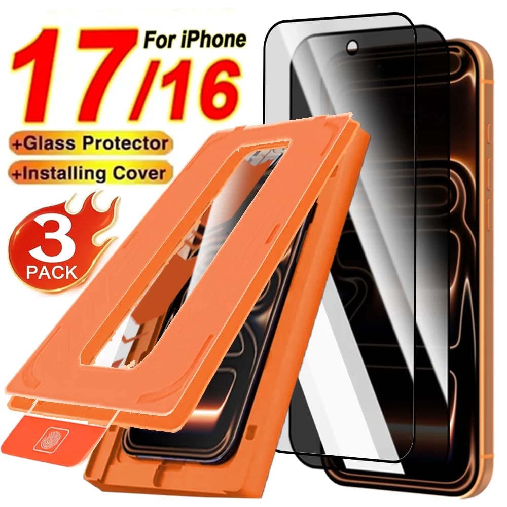 HD Clear&Privacy Tempered Glass for IPhone 18 17 16 Pro Max 17Air 16Plus Screen Protector Dust Free Easy Installation film cover