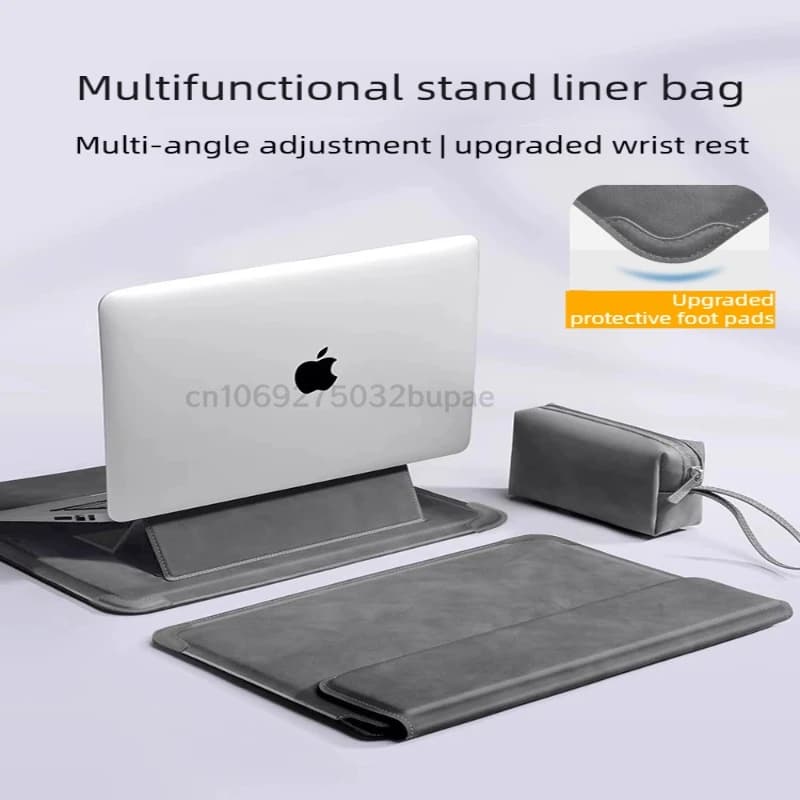 Upgraded Multi-functional Laptop Bag Protective Hidden Adjustable Stand Design Detachable Charger Storage Bag Computer Carry