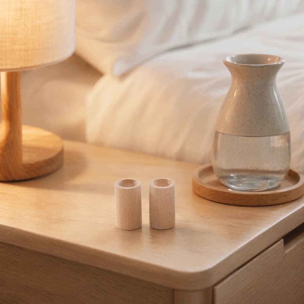 Cylindrical Beech Wood Diffuser Beech Wood Small Essential Oil Diffuser No Fragrance Wooden Fragrance Diffuser Indoor Use