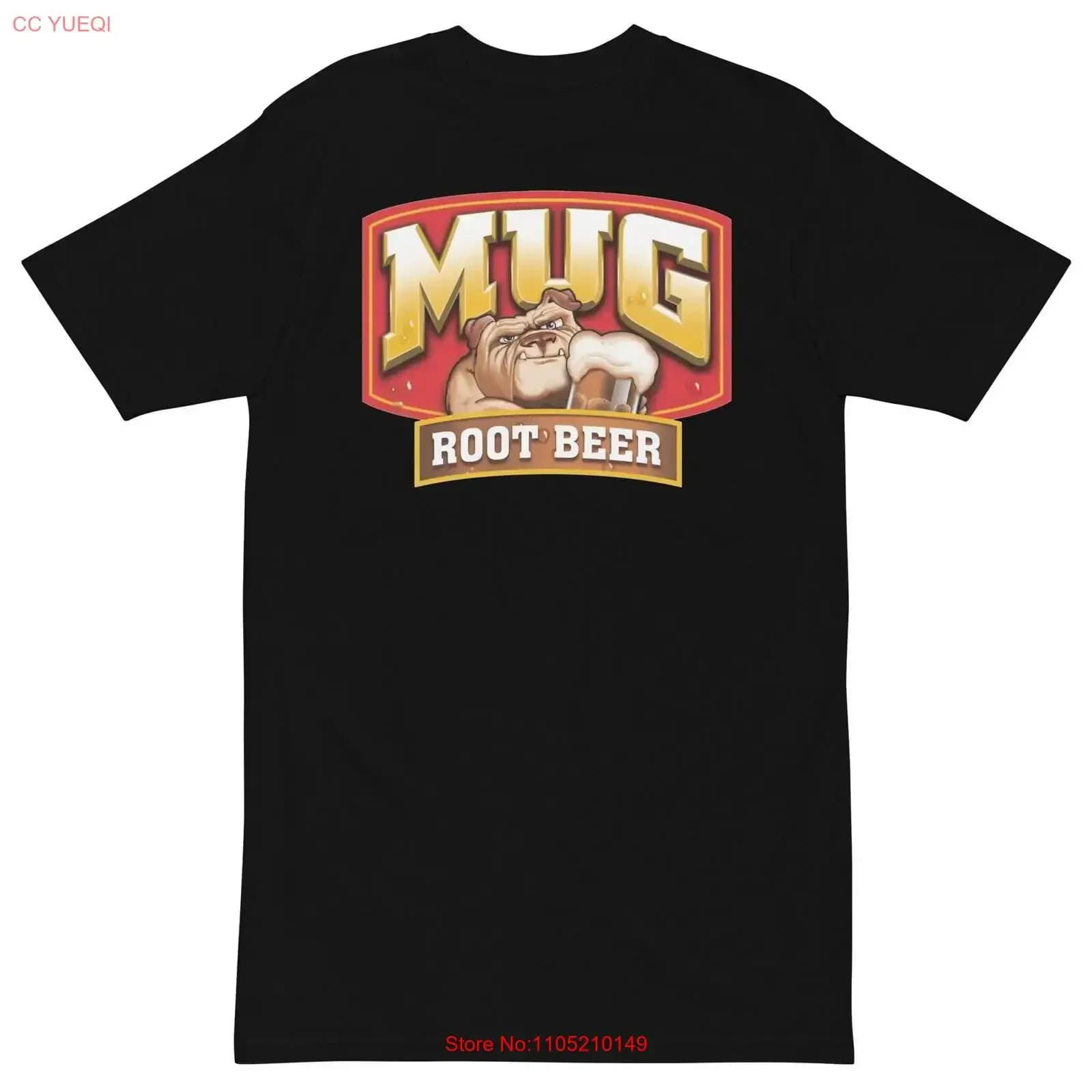T-shirt in cotone pesante per cani MUG ROOT BEER Soda Pop Soft Drink Fino a 4xl vintage lavato Comodo streetwear
