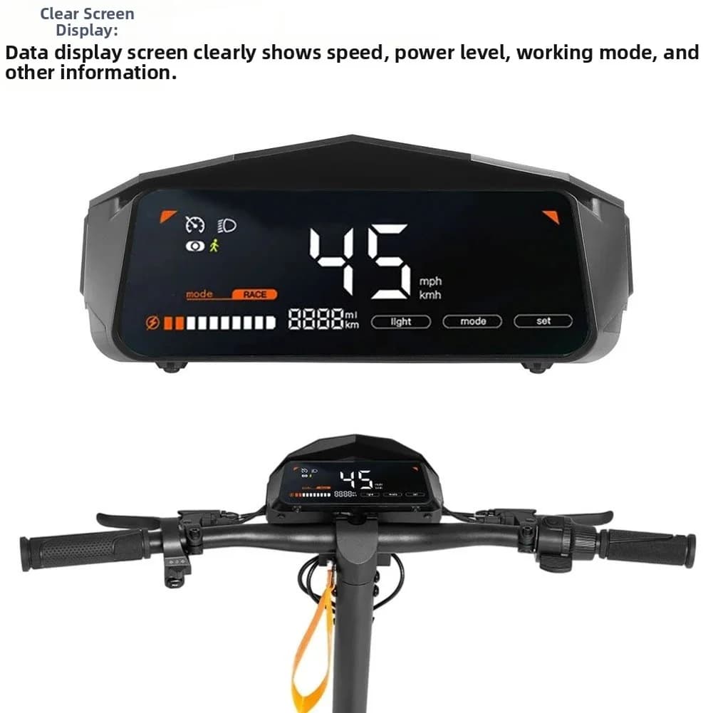LED Dashboard Display Screen For Kukirin G2 G3 G4 Electric Scooter LCD Meter With Headlight Speed Battery Monitor Part Accessory