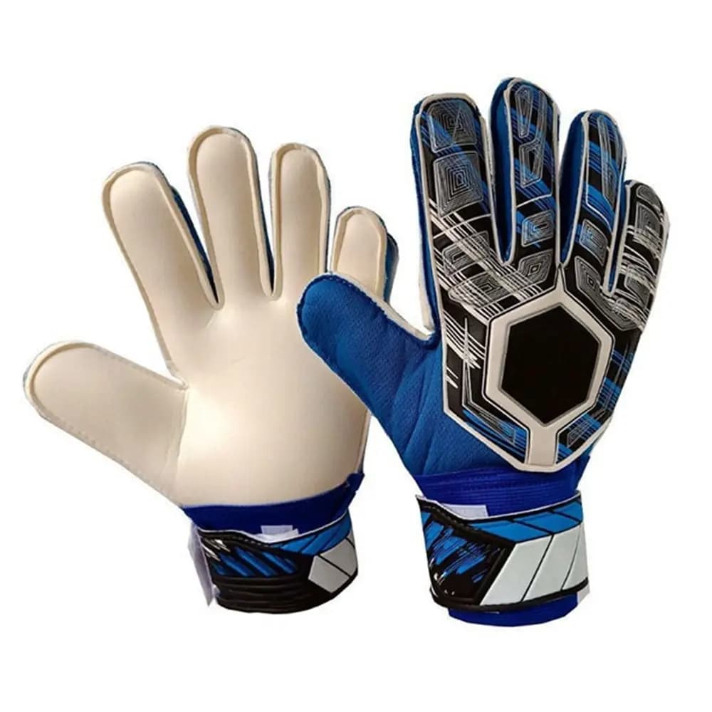 Guanti da Portiere con Protezione per le Dita, Resistenti all'Usura, Antiscivolo in Lattice, Guanti da Calcio Durevoli per Adulti/Giovani