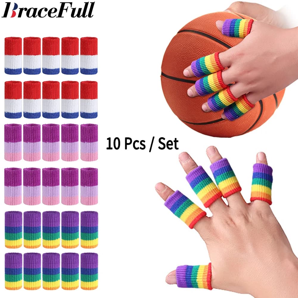 Sport Dito Compressione Manica Supporto per Artrite Protezione Elastica Basket Proteggi Pollice Stecca Brace Nastro Sollievo dal Dolore Trigger
