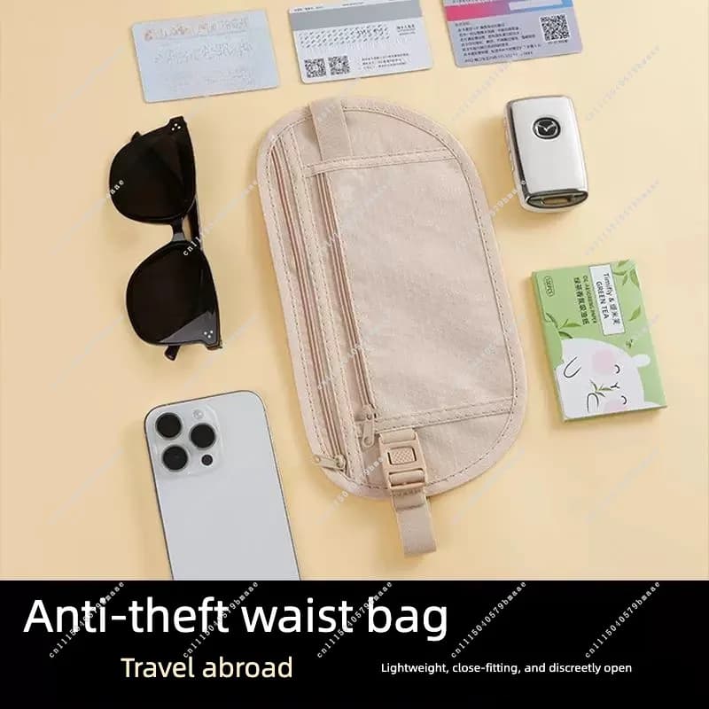 Nylon Waist Bags Travel Pouch Hidden Wallet Passport Money Waist Belt Bag Slim Secret Security Useful Travel Bags Chest Packs