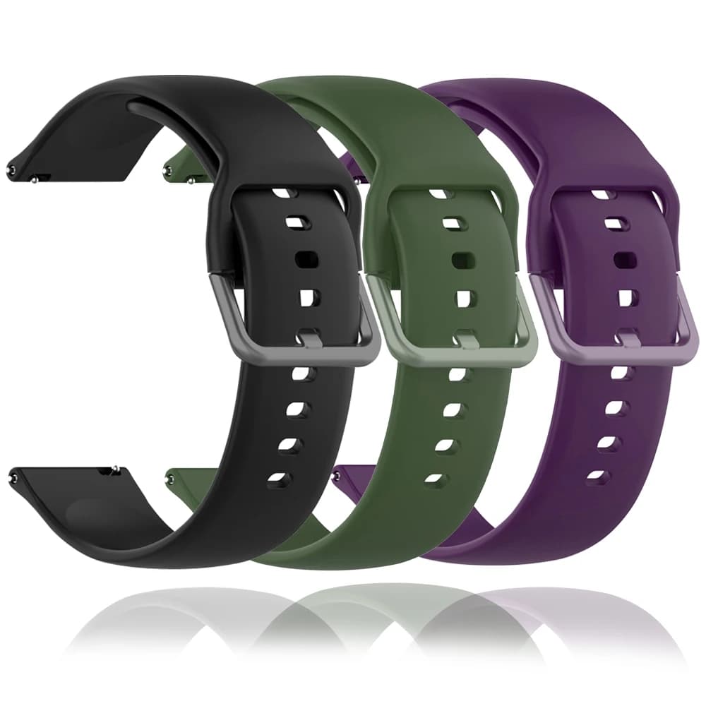 Replacement Bracelets for 20 mm 22 mm strap for men and women Smartwatch Accessories for traditional watch Silicone sports strap
