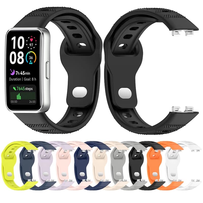 Cinturini in silicone per Huawei Band 10 9 8 Accessori cinturino di ricambio Sport Bracciale traspirante Correa Huawei Bands 10 9 8/8NFC