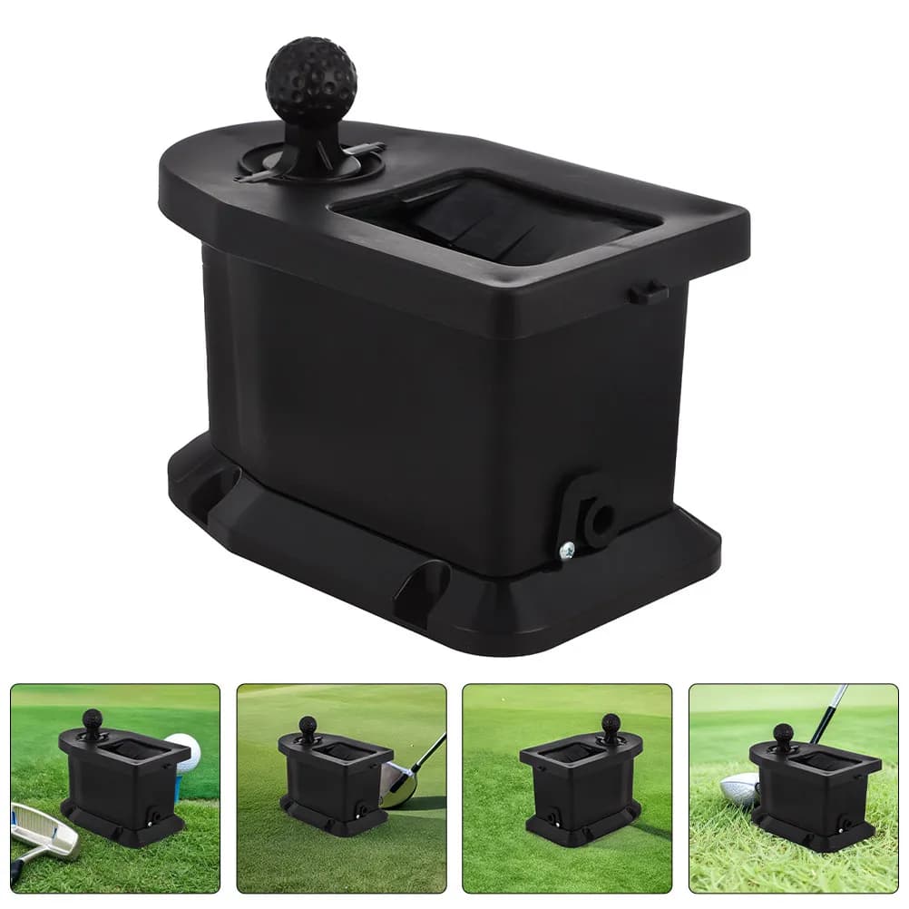Pulitore Portatile 2-in-1 per Palline da Golf, Nero, Strumento di Pulizia Manuale a Doppio Uso per Accessori Carrelli da Golf Elettrici