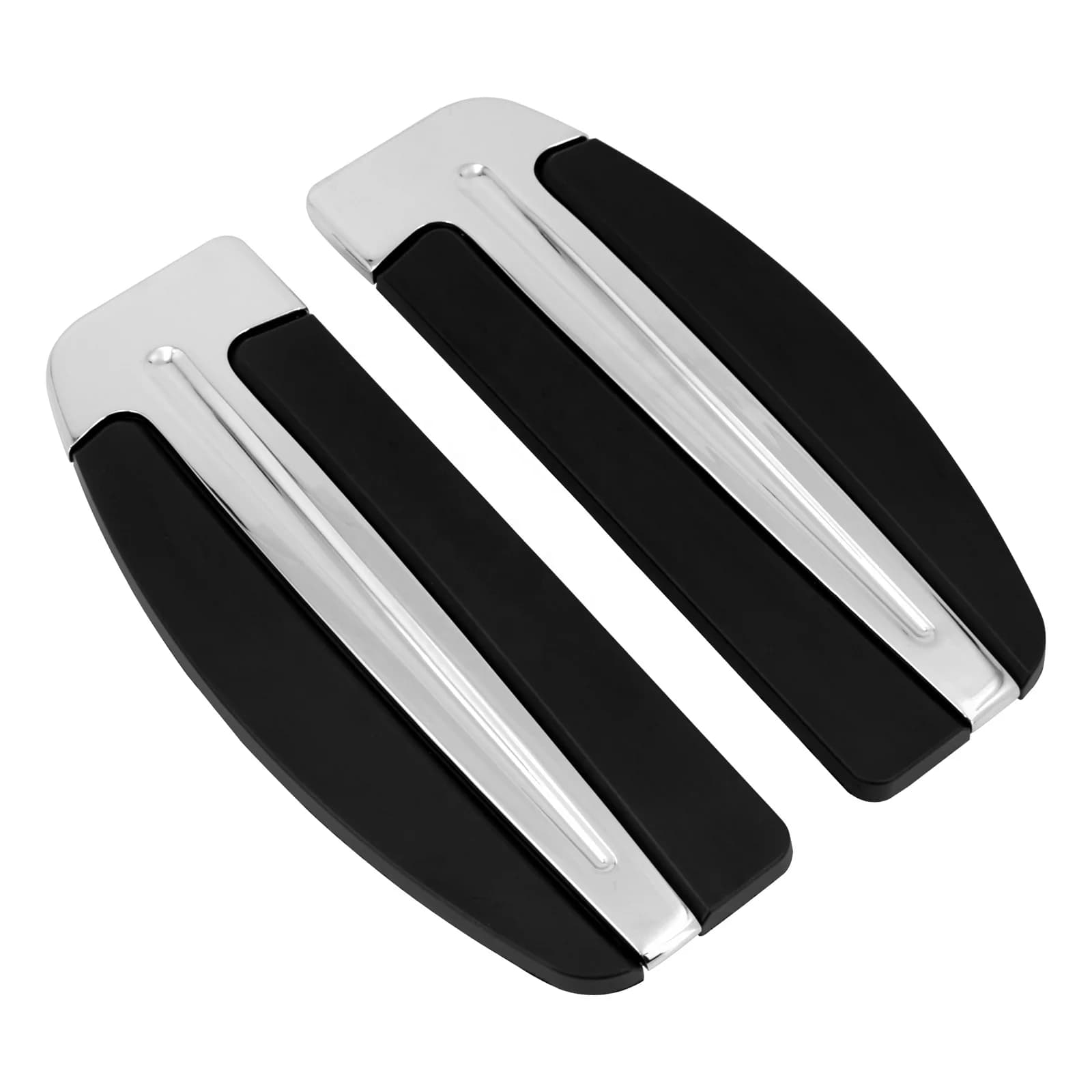 Motorcycle Driver Front Foot Pegs Slipstream Footboard Pedal Footrest for Touring Softail FLD Fatboy Road King