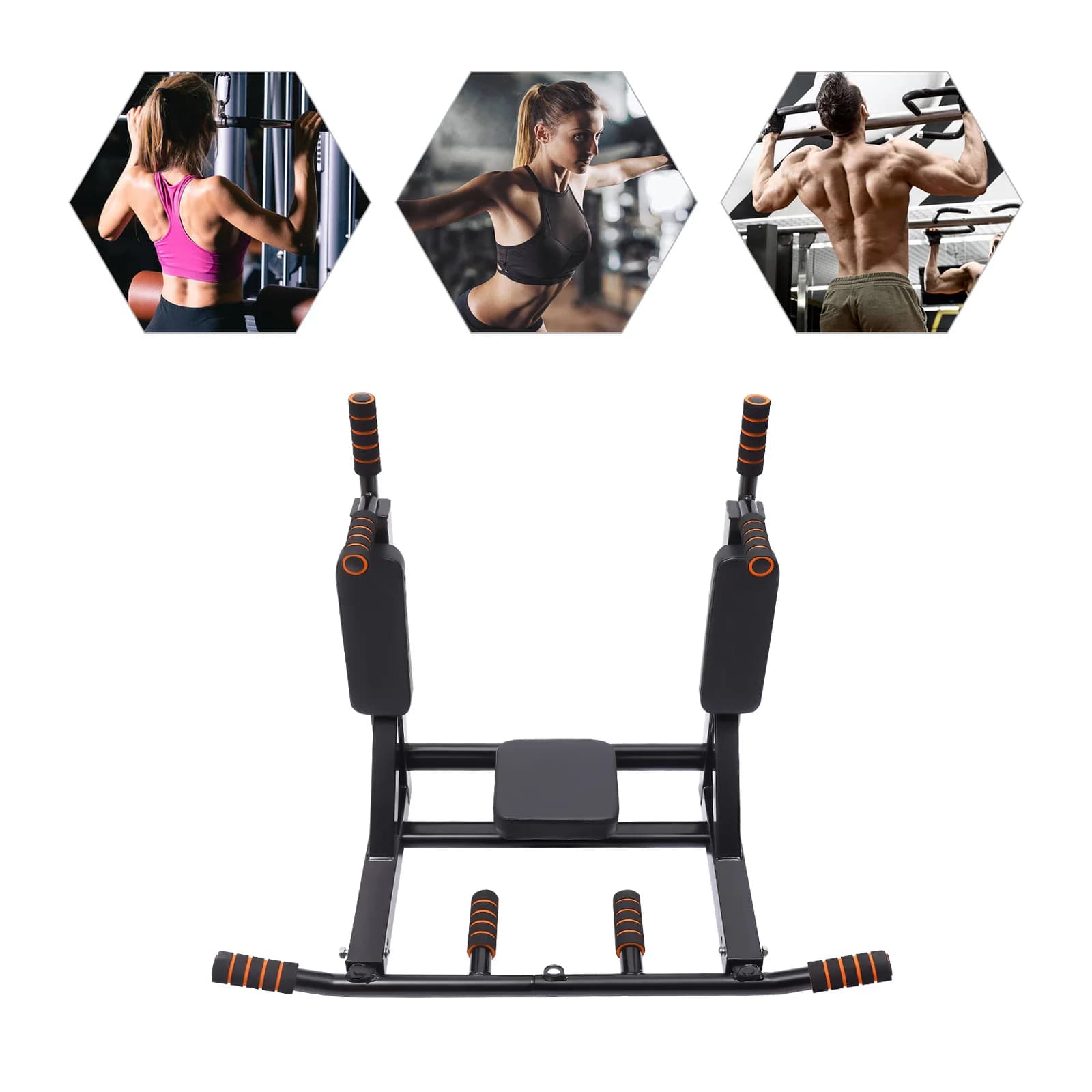 Training equipment with wall mounted traction bar, fitness immersion support, supports up to 440 pounds for indoor gym workout at home