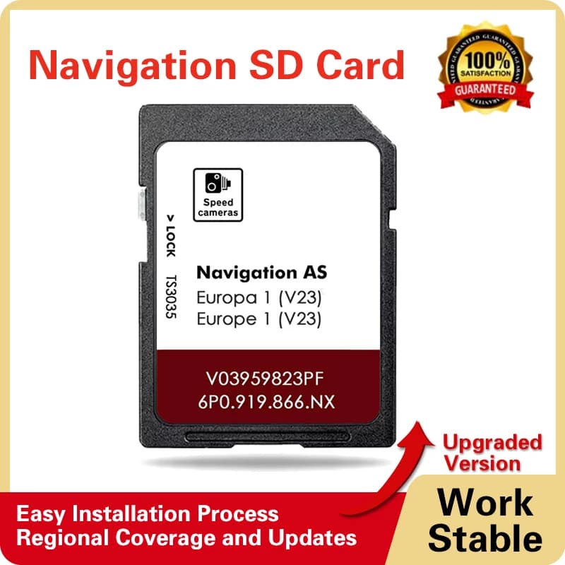 Scheda SD da 32GB Discover Media MIB2 per Sistema di Navigazione Sat Nav Seat Leon 2015-2021 V03959823PF Aggiornamento Mappe UE