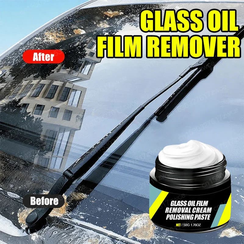 Car Glass Foil Covering Kit for Windscreen Oil Film Removal Machine Hydrophobic Cleaning Kit Water Repellent Raincoat for Car Glass