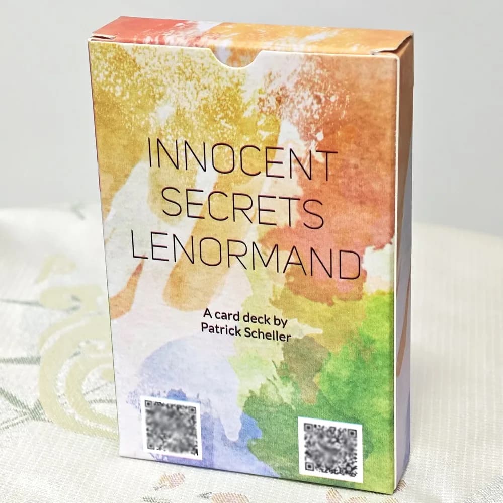 36 pezzi di carte 9*6 cm Segreti innocui Lenormand Colorazione morbida e delicata creata con una natura delicata e fluida di acquerelli