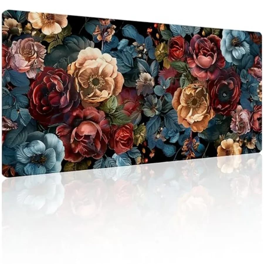 31.5"x11.8"Large Gaming Mouse Pad for Desk, Mouse Mat with Seamed Edges, Waterproof Desk Pad, Non-Slip Rubber Base, Keyboard Pa