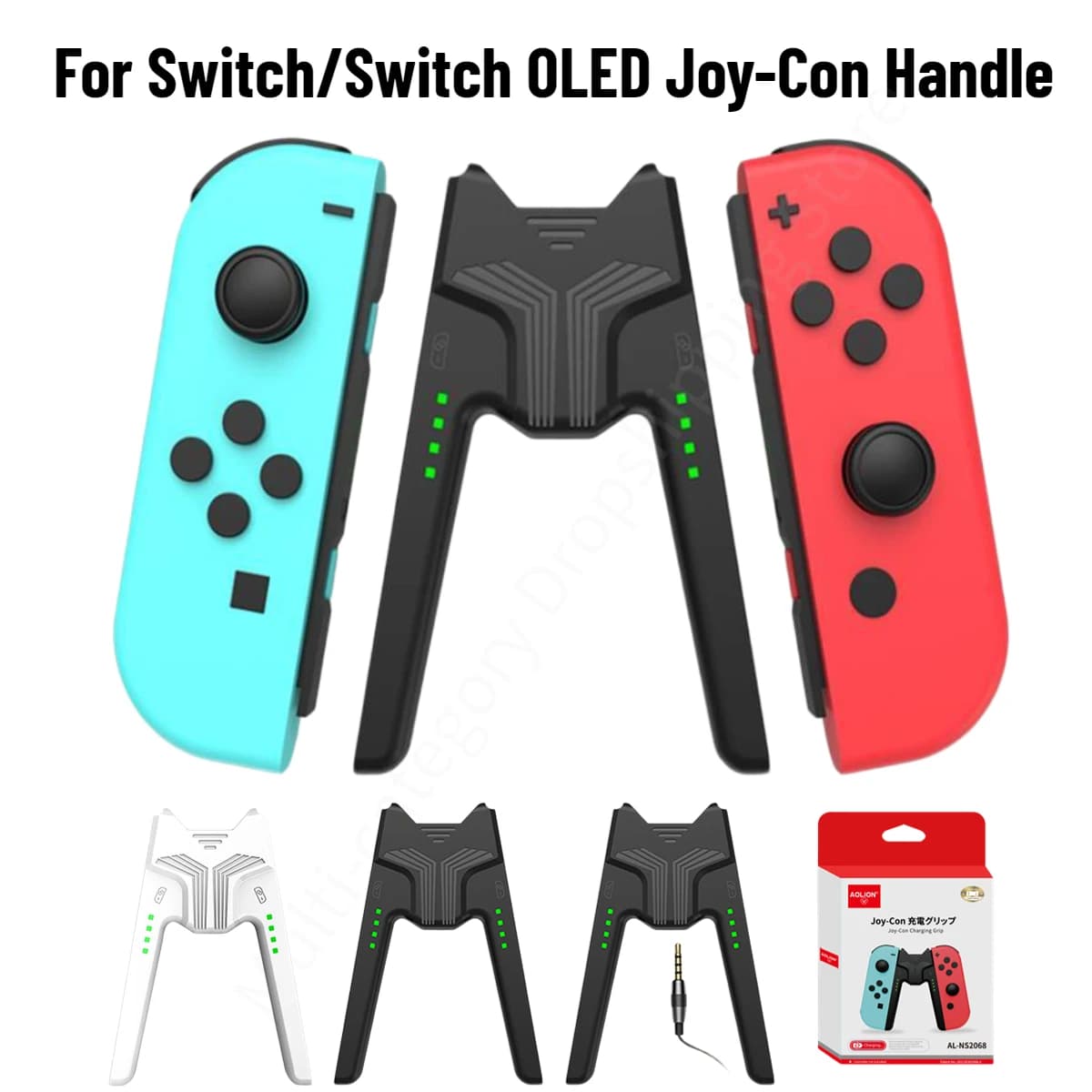 Impugnatura per Dock di ricarica del gioco Con indicatore LED per porta di tipo C per Nintendo Nintend Switch Joy Con Joycon Charger Controller accessori