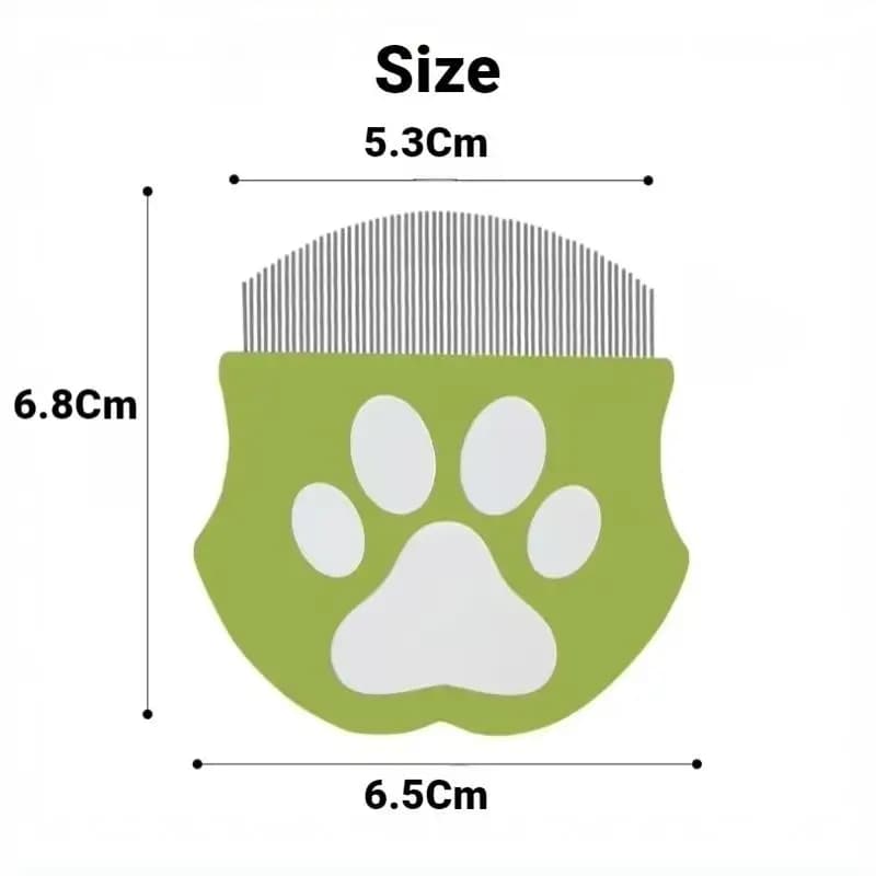Pet Flea Comb Multifunctional Mini Grooming Brush Lice Dander Tangled Hair Remover for Cat Dog Daily Use